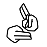 Dwie ręce oznaczające język migowy
