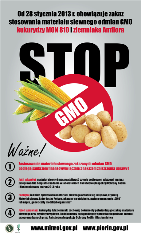 ulotka promująca projekt stop gmo