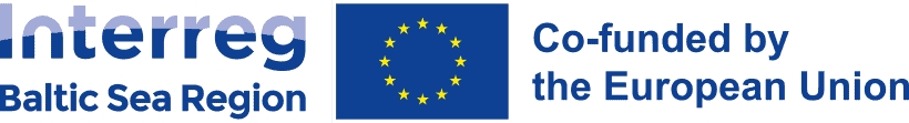 Logo Interreg Baltic Sea Region, Co-funded by the European Union