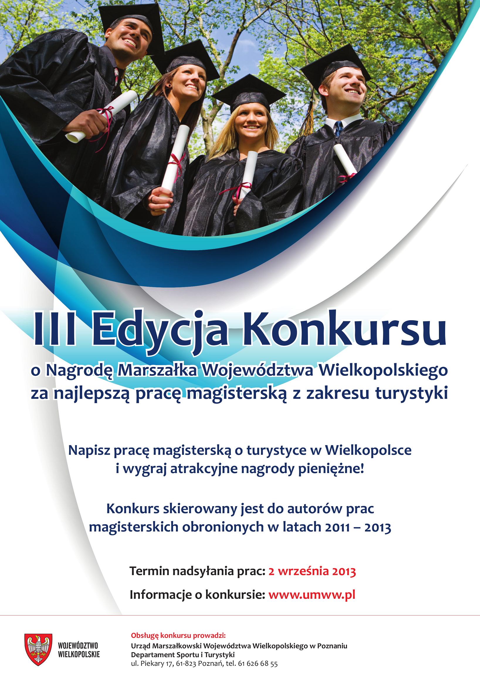 plakat konkurs na pracę mgr m