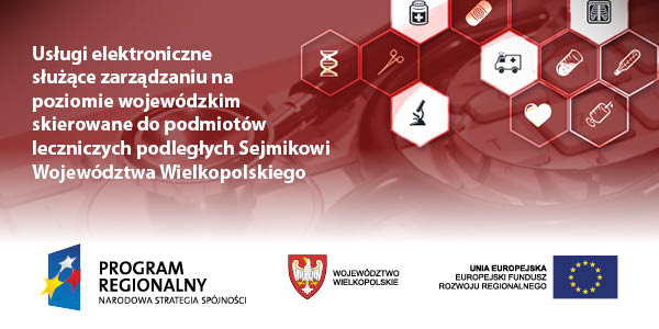 Usługi elektroniczne służące zarządzaniu na poziomie wojewódzkim skierowane do podmiotów leczniczych podległych Sejmikowi Województwa Wielkopolskiego