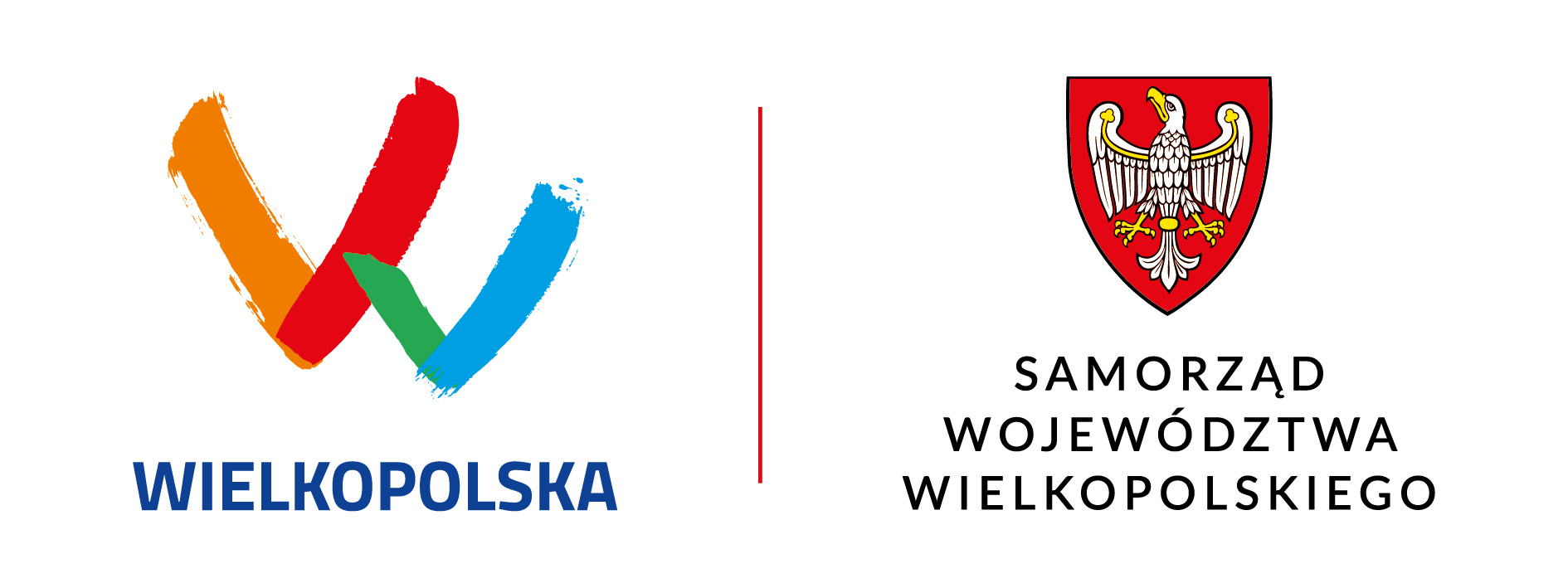logotyp Województwa Wielkopolskiego i herb Samorządu Województwa Wielkopolskiego